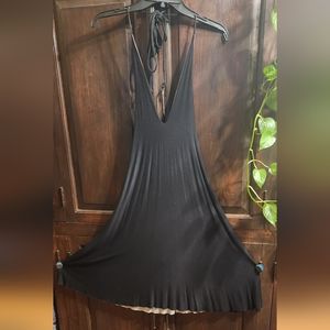 Reversible halter dress